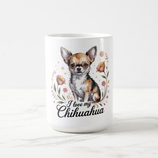 Ik hou van mijn chihuahua koffiemok (Center)