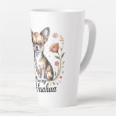 Ik hou van mijn chihuahua latte mok (Rechterhoek)