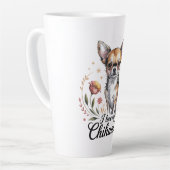 Ik hou van mijn chihuahua latte mok (Linkerhoek)