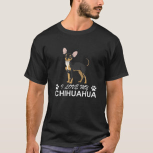Ik hou van mijn Chihuahua Lover Giftidea voor Chiw T-shirt