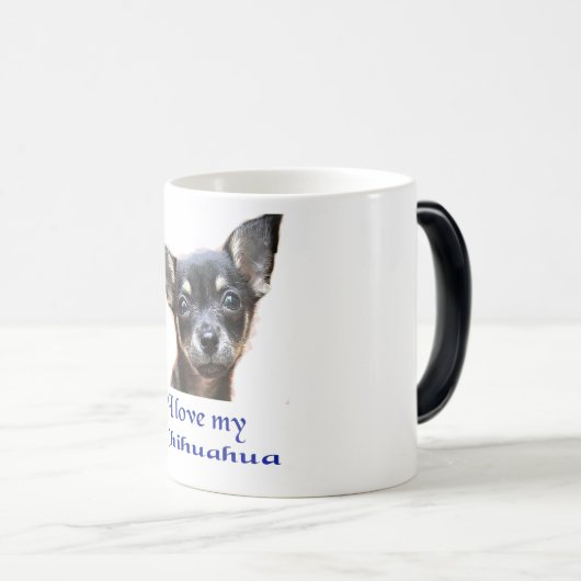Ik hou van mijn Chihuahua Magische Mok (Voorkant rechts)