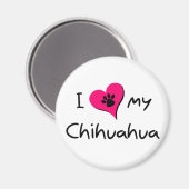 Ik hou van mijn Chihuahua Magneet (Voorkant / Achterkant)