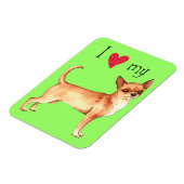 Ik hou van mijn Chihuahua Magneet (Linkerzijde)