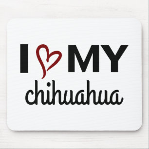 Ik hou van mijn Chihuahua Muismat