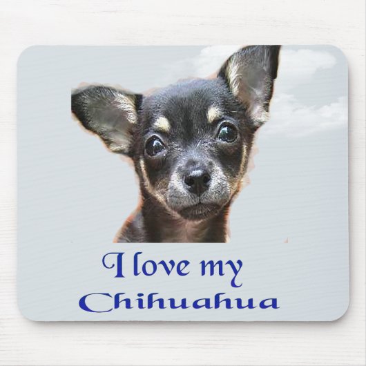 Ik hou van Mijn Chihuahua Muismat (Voorkant)