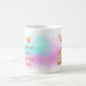 Ik hou van mijn Chihuahua naam Custom Cartoon Dog Koffiemok (Center)