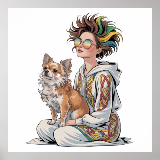 ik hou van mijn chihuahua poster (Voorkant)