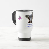 Ik hou van mijn Chihuahua Reisbeker (Voorkant links)