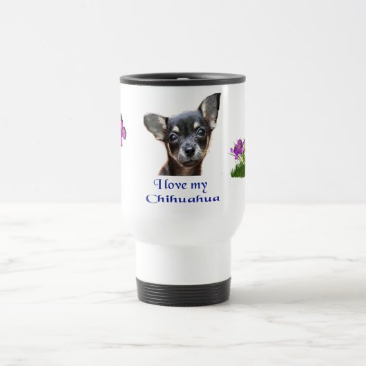 Ik hou van mijn Chihuahua Reisbeker (Center)