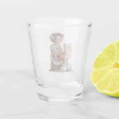 ik hou van mijn chihuahua shot glas (Achterkant)