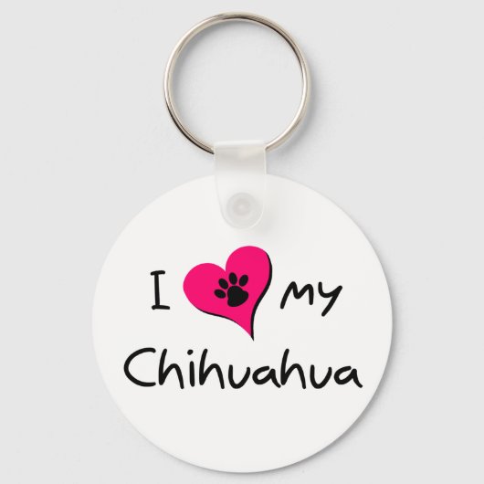 Ik hou van mijn Chihuahua Sleutelhanger (Voorkant)