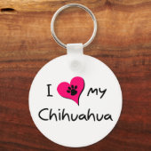 Ik hou van mijn Chihuahua Sleutelhanger (Voorkant)