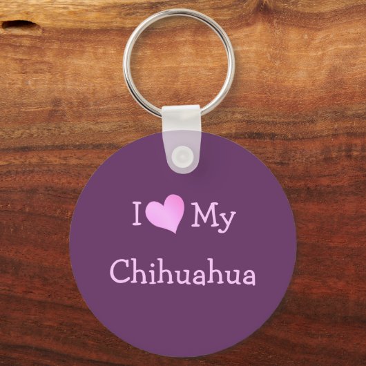 Ik hou van mijn Chihuahua Sleutelhanger (Voorkant)
