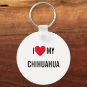 Ik hou van mijn Chihuahua Sleutelhanger (Voorkant)