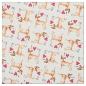 Ik hou van mijn Chihuahua Stof (Swatch)