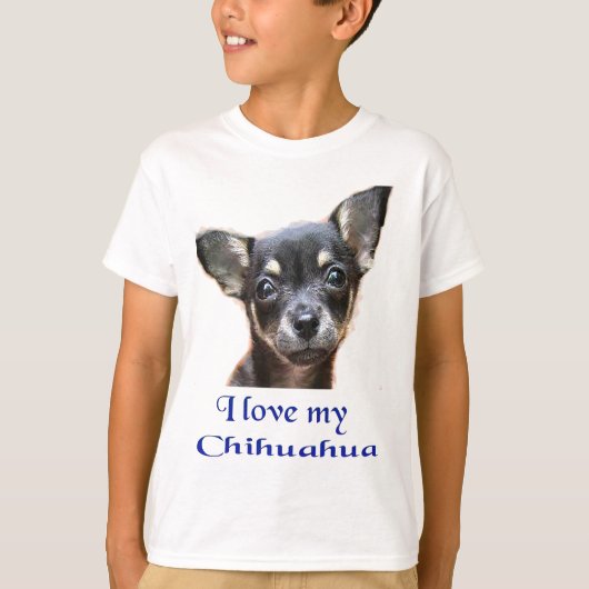 Ik hou van mijn Chihuahua T-shirt (Voorkant)