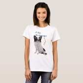 Ik hou van mijn Chihuahua. T-shirt (Voorkant volledig)
