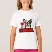 Ik hou van mijn Chihuahua T-shirt (Voorkant)