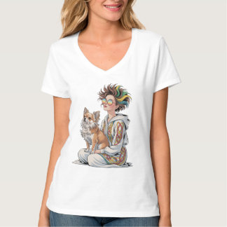 ik hou van mijn chihuahua t-shirt