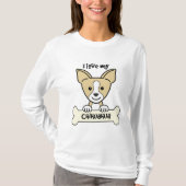 Ik hou van mijn Chihuahua T-shirt (Voorkant)