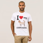 Ik hou van mijn Chihuahua T-shirt (Voorkant volledig)