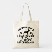 Ik hou van mijn Chihuahua Tote Bag (Achterkant)