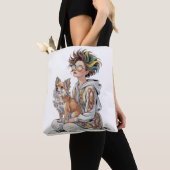 ik hou van mijn chihuahua tote bag (Dichtbij)