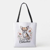 Ik hou van mijn chihuahua tote bag (Achterkant)