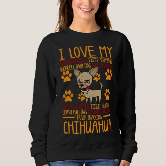 Ik hou van mijn Chihuahua Trui (Voorkant)
