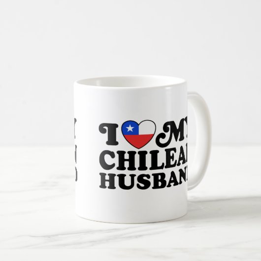 Ik hou van mijn Chileense man Koffiemok (Voorkant rechts)