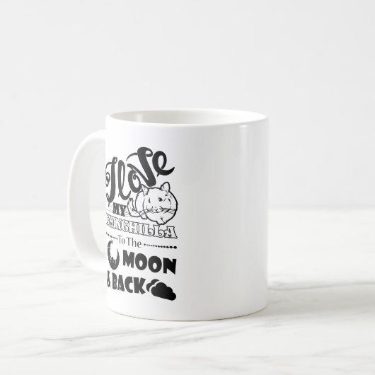 Ik hou van mijn Chinchilla Mok (Voorkant links)