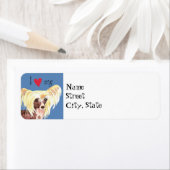 Ik hou van mijn Chinese Crested Etiket (Insitu)