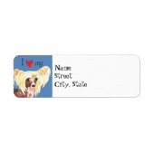 Ik hou van mijn Chinese Crested Etiket (Voorkant)