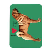 Ik hou van mijn Chinese Shar-Pei Magneet (Verticaal)