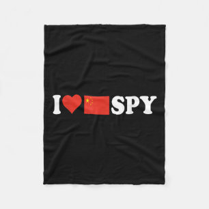 Ik hou van mijn Chinese spion, ik hart Chinese spi Fleece Deken