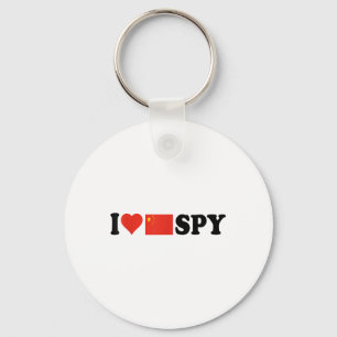 Ik hou van mijn Chinese spion, ik hart Chinese spi Sleutelhanger