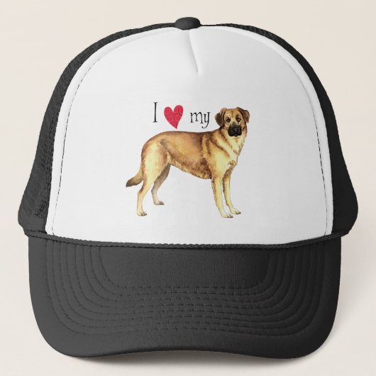 Ik hou van mijn Chinook Trucker Pet (Voorkant)