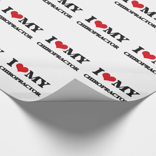 Ik hou van mijn chiropractor cadeaupapier (Hoek)