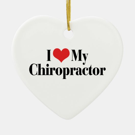 Ik hou van mijn chiropractor ornament (Voorkant)