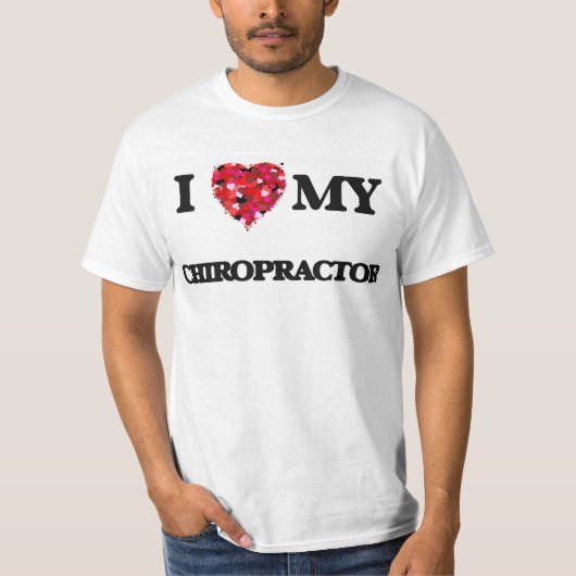 Ik hou van mijn chiropractor t-shirt (Voorkant)