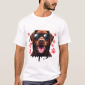 Ik hou van mijn chocolade lab t-shirt (Voorkant)