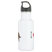 Ik hou van mijn chocolade lab waterfles  (Achterkant)