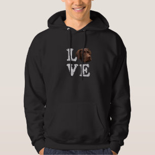 Ik hou van mijn Chocolate Lab Labrador Retriever T Hoodie