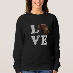 Ik hou van mijn Chocolate Lab Labrador Retriever T Trui
