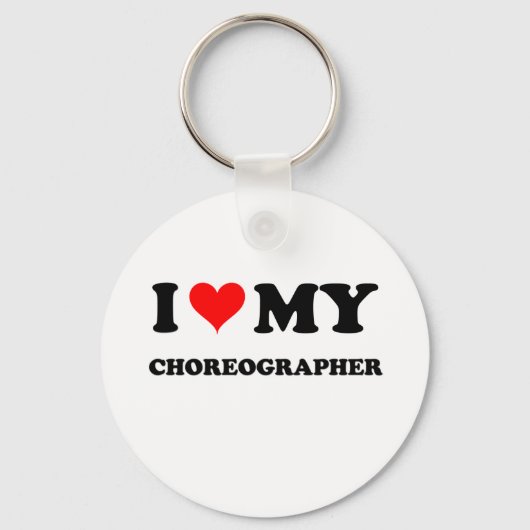 Ik hou van mijn choreograaf sleutelhanger (Voorkant)