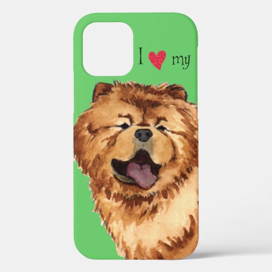 Ik hou van mijn Chow Case-Mate iPhone Case (Achterkant)