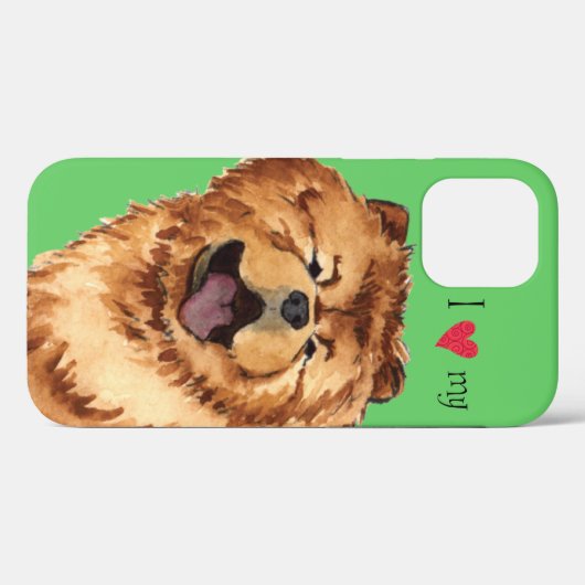 Ik hou van mijn Chow Case-Mate iPhone Case (Achterkant (horizontaal))