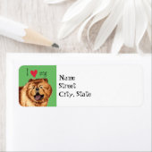 Ik hou van mijn Chow Chow Etiket (Insitu)