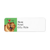 Ik hou van mijn Chow Chow Etiket (Voorkant)