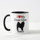 Ik hou van mijn Chow Dog Mok (Links)